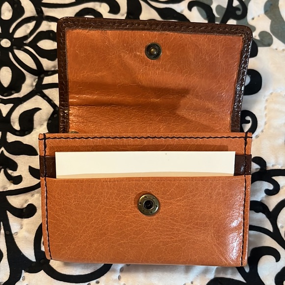 HOBO Mini Dusty Coral Leather Wallet - Picture 3 of 7